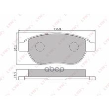 Колодки Тормозные Дисковые | Перед | Citroen Berlingo 96> 08> C3 02> Xsara 99> Peugeot 307 02> LYNXauto арт. BD2202