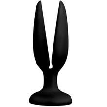 Dream Toys Чёрная пробка-бутон MENZSTUFF FLOWER BUTT PLUG 4INCH - 11 см. (черный)