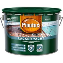 ПИНОТЕКС Яхтный лак полуматовый (9л)   PINOTEX Lacker Yacht 40 лак яхтный алкидно-уретановый полуматовый (9л)