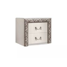 Ярцево Тумба прикроватная Тиффани Премиум ТФТП-2(П) слоновая кость серебро ID - 312795