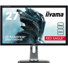 Монитор Iiyama 27" ProLite GB2788HS-B2 черный TN+film LED 1ms 16:9 DVI HDMI M M 3D матовая HAS Pivot