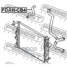 Патрубок Системы Охлаждения Ford Focus Cb4 2008-2011 [Eu] Febest арт. FDAHCB4