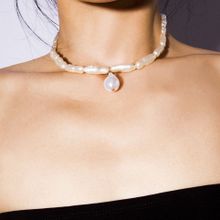 Колье с барочным жемчугом (арт. 81058-7)