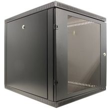 NT WALLBOX 12-66 B Шкаф 19" настенный, чёрный 12U 600x650, дверь стекло-металл