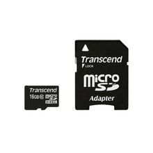 MicroSD 16GB  Transcend Class 10 TS16GUSDHC10