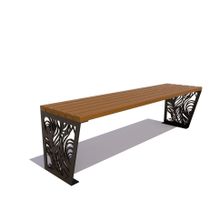 Скамейка садовая «ПАВЛИН» банкетка (1,5м)