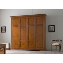 Спальни классика Италия:BOHEMIA DallAgnese:Шкаф 3-х дверный с деревянными створками BOHEMIA DallAgnese