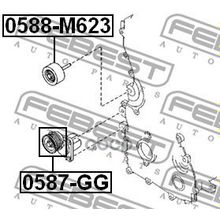 Ролик Натяжной Приводного Ремня Mazda 3 Bk 2003-2008 Febest арт. 0587GG