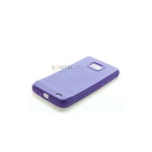 Силиконовый чехол для Samsung i9100 вид №3 фиолетовый в тех уп. 00019448