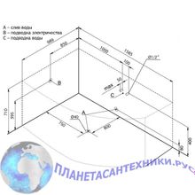 Акриловая ванна Aquanet Capri 160x100 L