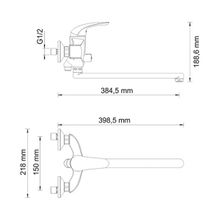 WasserKRAFT Смеситель для ванны Rossel 2802L