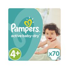 Pampers Active Baby-Dry 9-16 кг 4+ 70 шт.