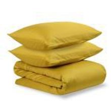 Tkano Комплект постельного белья полутораспальный из сатина горчичного цвета из коллекции essential арт. TK19-DC0010