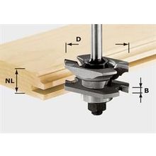 Фреза багетная пазовая Festool, с хвостовиком 8 мм HW S8 D46 x D12-NT