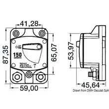 Osculati External thermal switch 200 A, 02.701.41