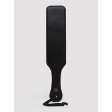 Fifty Shades of Grey Черная шлепалка Bound to You Faux Leather Spanking Paddle - 38,1 см. (черный)