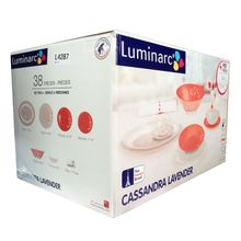 Столовый сервиз Luminarc  AMB CASSAND LAVENND 38+7 предметов 6 персон ОАЭ L4287