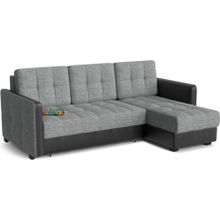 Смарт Диван угловой Лофт Дарк Грей еврокнижка