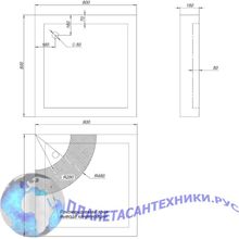 Душевой поддон Aquanet HX108 80х80