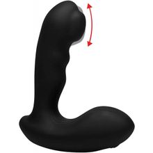 XR Brands Черный стимулятор простаты Alpha-Pro 7X P-Milker Silicone Prostate Stimulator with Milking Bead (черный)