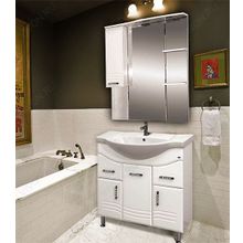 Misty Зеркальный шкаф Либро 80 L