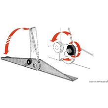 Osculati Pair of SS hinges, 48.418.04