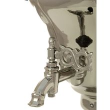 Электрический самовар 3 литра никелированный "Репа" с автоматическим отключением при закипании, арт. 130286к