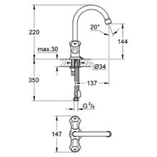 Смеситель Grohe Costa L 21374001 для раковины