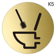 Информационная табличка туалет. «Соблюдайте чистоту в туалете» пиктограмма K5
