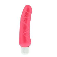 Розовый вибратор-реалистик MINI VIBE 5 PEARL SHINE VIBRATOR PINK - 12,7 см. Розовый