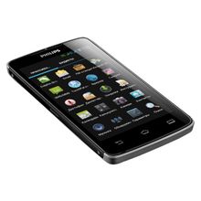 мобильный телефон Philips W732 с 2 SIM-картами черный серый (Android 4.0)