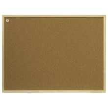 Доска пробковая для объявлений 100x200 см, коричневая рамка из МДФ, 2х3 OFFICE, (Польша), TC1020