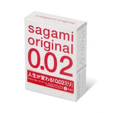 Ультратонкие презервативы Sagami Original 0.02 - 3 шт. (52431)
