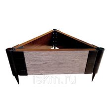 Песочница из досок ДПК 1,5х1,5 м высота 30 см