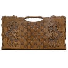 Нарды резные "Россия" с ручкой 60