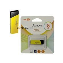 AP8GAH131Y-1, 8GB USB 2.0 Retail, AH131, желтый, Apacer