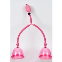 ToyFa Вакуумный массажёр для груди розового цвета