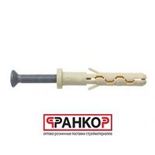 Дюбель гвоздь нейлон цил манж 8х120 2 шт Стройбат
