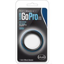 Черно-синее эрекционное кольцо Silicone Go Pro Cock Ring