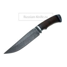 Нож Медведь-5 (дамасская сталь), кожа+силумин