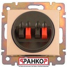 Legrand розетка 2 ная для колонок слоновая кость VLN 695621