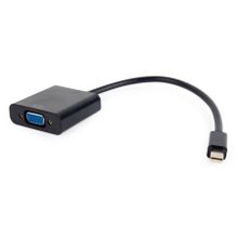 Адаптер mini DisplayPort M - VGA F, 0.15 м, черный, Cablexpert (A-mDPM-VGAF-02)