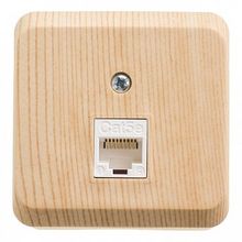 Розетка компьютерная 1xRJ45 Cat.5 ЭТЮД, сосна |  код. KOMA-001D |  Schneider Electric