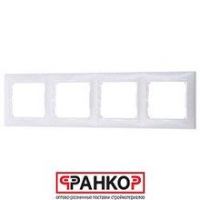 Legrand рамка 4п гор белая VLN 694255