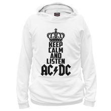Худи Я-МАЙКА Keep calm and listen AC DC