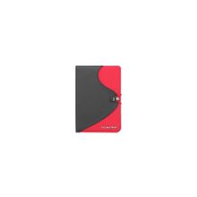 чехол PocketBook S-style LUX (VPB-Sf622R) для 622 Touch кож-зам   ткань, black   красный