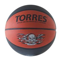 Мяч баскетбольный Torres Game Over р.7 любительский, резина, клееный