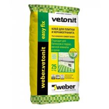 Клей плиточный weber.vetonit easy fix. 25 кг