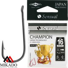 Крючки Mikado SENSUAL - CHAMPION № 12 NI (с лопаткой) ( 10 шт.)