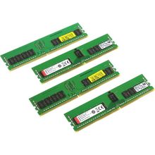 Модуль памяти Kingston    KVR21R15D8K4   32    DDR4 RDIMM 32Gb KIT 4*8Gb    PC4-17000    CL15 ECC Registered